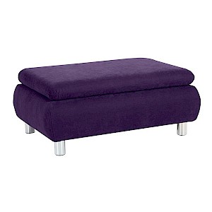 Hocker PALM BAY-23 Veloursstoff Farbe violett Sitzhärte B: 90cm T: 60cm H: 39cm
