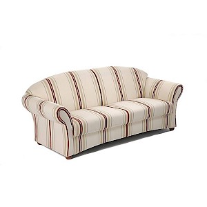 Sofa 2,5-Sitzer CORONA-23 Flachgewebe Farbe weiß Sitzhärte mittel B: 202cm T: 86cm H: 83cm
