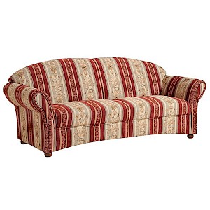 Sofa 2,5-Sitzer CORONA-23 Chenille Farbe rot Sitzhärte mittel B: 202cm T: 86cm H: 83cm