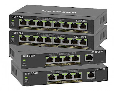 NETGEAR 8-Port Gigabit Ethernet PoE+ Power over Ethernet