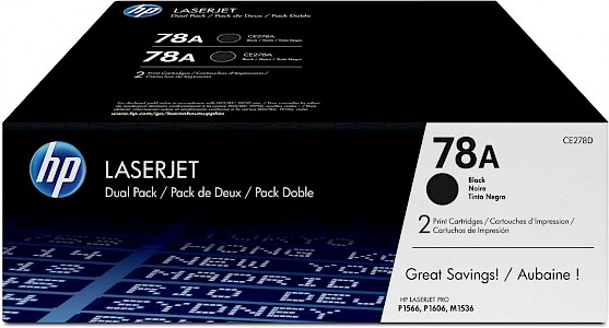 HP Original 78A Toner Doppelpack schwarz 2 x 2.100 Seiten (CE278AD)