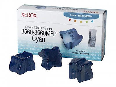 Xerox Original Druckerpatrone 3er Pack cyan 3.000 Seiten für Phaser 8560 (108R00723)