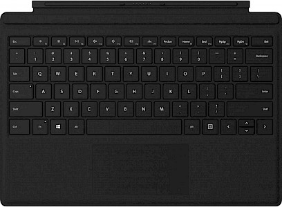 Microsoft Surface Pro Type Cover mit Fingerprint ID Schwarz