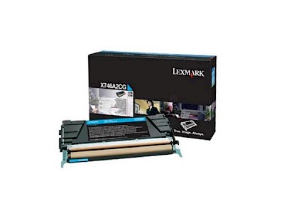 Lexmark Original Toner cyan 7.000 Seiten (X746A3CG) für X746de, 748de/dte