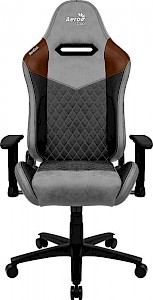 AeroCool AC280 DUKE Alcantara Style Gaming Chair Tan Grey