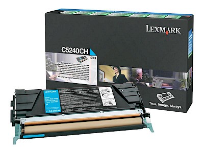 Lexmark Original Toner cyan 5.000 Seiten (C5240CH) für C524/dn/dtn/n, C532dn/n, C534dn/dtn/n