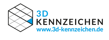 Markenlogo von 3D Kennzeichen