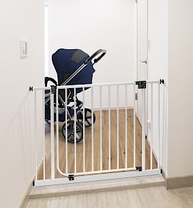 IMPAG® Tür- und Treppenschutzgitter Drive in  Polar-Weiß 115 - 123...