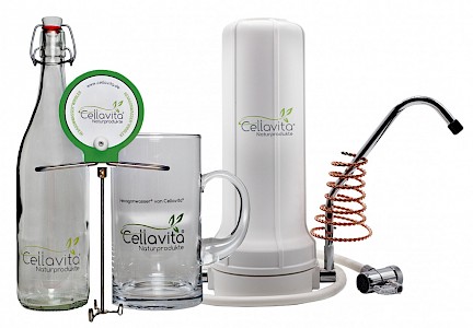Alvito AuftischFilter Pro + Hexagonwasserwirbler Set + Quantotec®-Hochenergiespirale