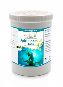 Bio Spirulina Vita Tabs à 400mg - 500g - 125 Tages Vorrat