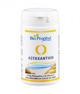BioProphyl Astaxanthin 4 mg 60 pflanzl. Kapseln mit 4 mg Astaxanthin aus Haematococcus pluvialis
