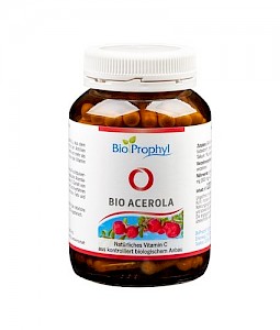 BioProphyl Acerola C pur BIO 120 pflanzliche Kapseln à 600 mg Acerolapulver aus kontrolliert biologischem Anbau, DE-ÖKO-013