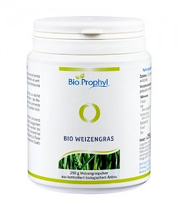 BioProphyl Weizengras BIO 250 g Weizengraspulver aus kontrolliert ökologischer Landwirtschaft, DE-ÖKO-013
