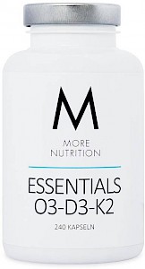 More Nutrition Essentials O3-D3-K2 - 240 Kapseln Caps Omega 3 + Vitamin D + K2