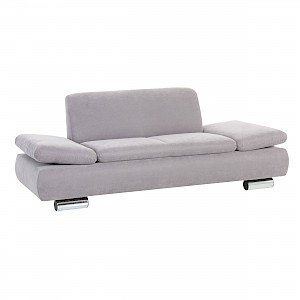 Max Winzer Sofa Terrence Veloursstoff - Silber