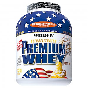 Premium Whey Protein - 2300g - Erdbeer-Vanille