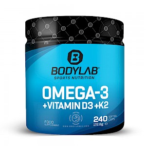 Omega 3 + D3 + K2 (Omega-3 Triglycerid + Vitamine) (240 Kapseln)