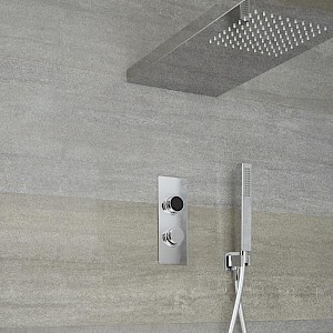Digitale Dusche für zwei Funktionen, inkl. Handbrause und Duschkopf mit integrierter - Narus