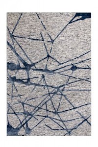 arte espina Kurzflorteppich - Damast 200 Grau / Blau grau Gr. 140 x 200
