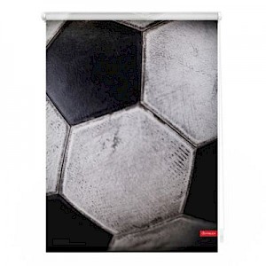 Lichtblick Rollo Klemmfix, ohne Bohren, blickdicht, Retro Fußball - Schwarz-Weiß schwarz/weiß Gr. 60 x 150