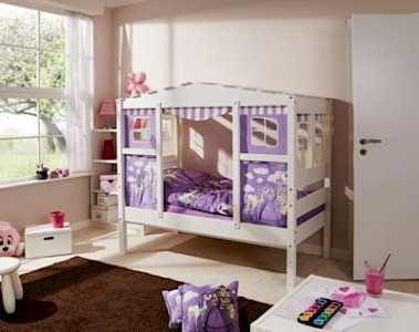 TICAA Hausbett Mini mit Bettkasten 