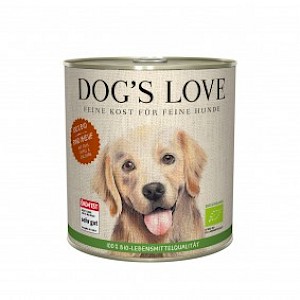 Dog's Love Bio Rind mit Reis, Apfel und Zucchini 6x800g