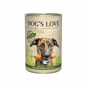 Dog's Love Bio Gartenernte Vegan mit Gemüse und Obst 6x400g