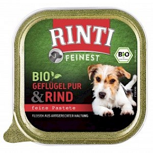 Rinti Feinest Bio Geflügel Pur mit Rind 22x150g