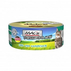 MAC's Cat Feinschmecker Menü Rind und Kaninchen 6x100g