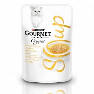 GOURMET Crystal Soup Köstliche Brühe mit naturbelassenem Huhn 40g