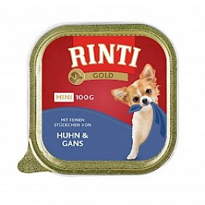 Rinti Gold Mini mit feinen Stückchen von Huhn und Gans 16x100g