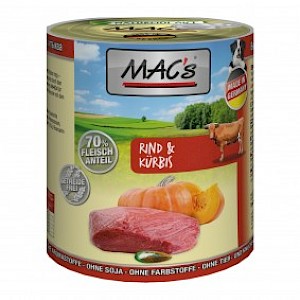 MAC's Dog Rind und Kürbis 6x800g