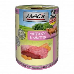MAC's Dog Hundefutter Kopffleisch 12x400g