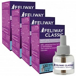 Feliway® Classic Verdampfer 1 Monats-Nachfüllflakon 48ml 4x48ml