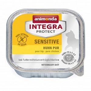 Animonda Katzenfutter Integra Protect Sensitive Huhn pur 16x100g