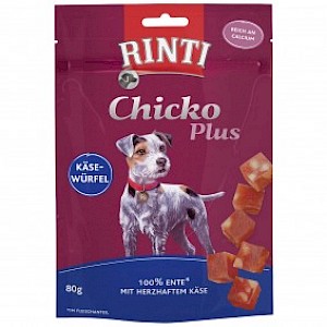 RINTI Chicko Plus Käsewürfel mit Ente 80g