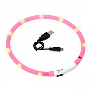 Karlie Visio Light LED Leuchthalsband pink