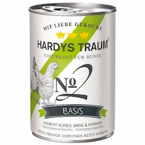 Hardys Traum Hundefutter Basis No. 2 Huhn 6x400g