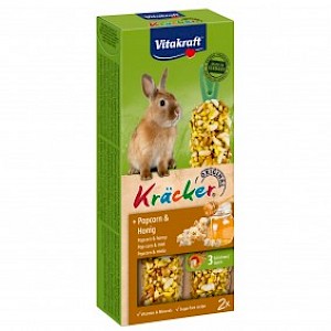 Vitakraft Zwergkanichen Kräcker mit Popcorn & Honig 3 Stück